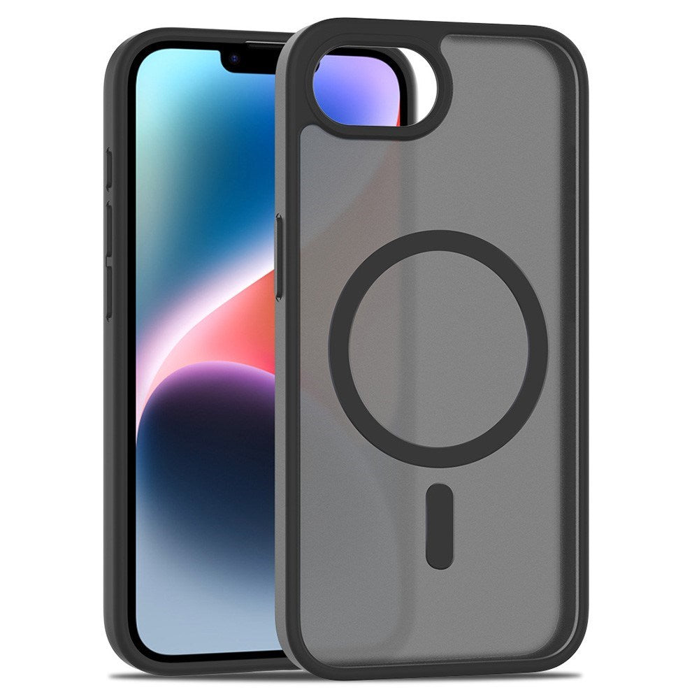 EIDERWOOD iPhone 16e Matt Hybrid Skal - MagSafe Kompatibel - Genomskinlig / Svart