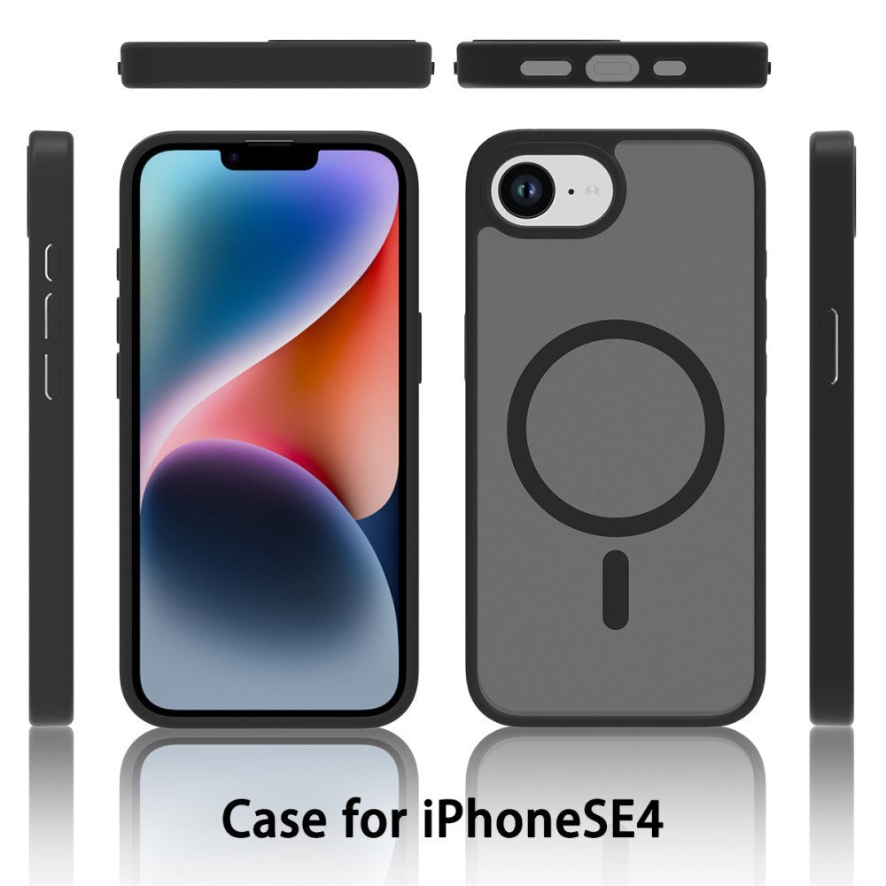 EIDERWOOD iPhone 16e Matt Hybrid Skal - MagSafe Kompatibel - Genomskinlig / Blå