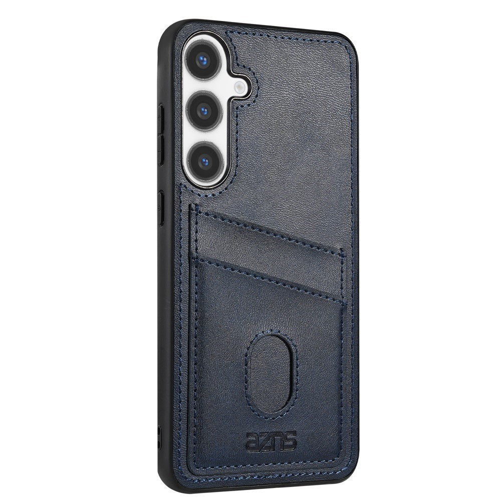 EIDERWOOD Samsung Galaxy A56 (5G) Konstläder Bakside Skal m. Korthållare - Blå