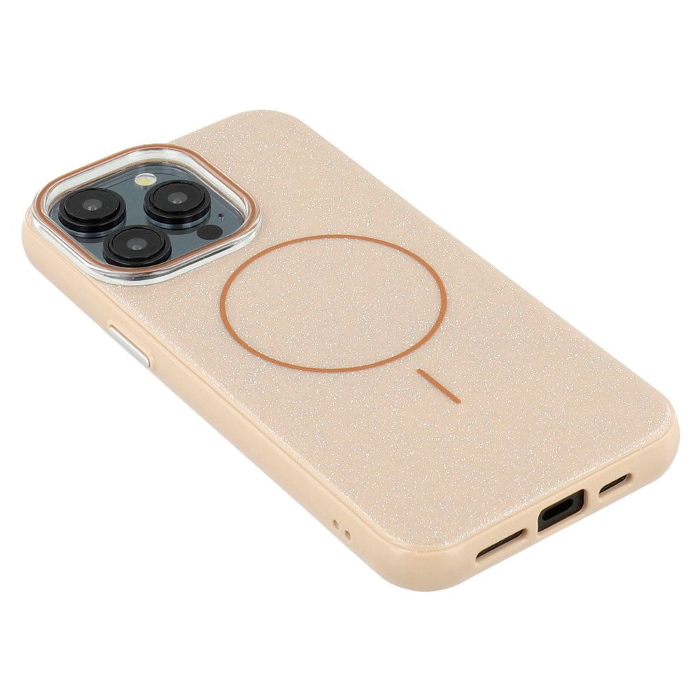 EIDERWOOD iPhone 15 Pro Plast Glitter Skal - MagSafe Kompatibel - Guld