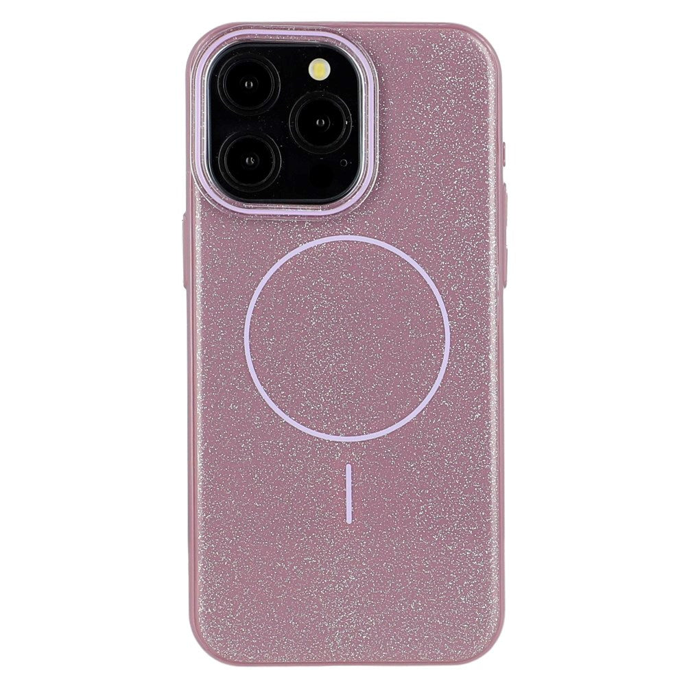 EIDERWOOD iPhone 15 Pro Plast Glitter Skal - MagSafe Kompatibel - Lila