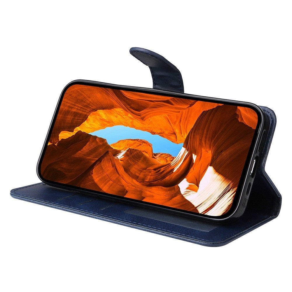 Motorola Edge 60 Neo / 50 Neo / ThinkPhone 25 EIDERWOOD Konstläder Fodral med Rem - Blå