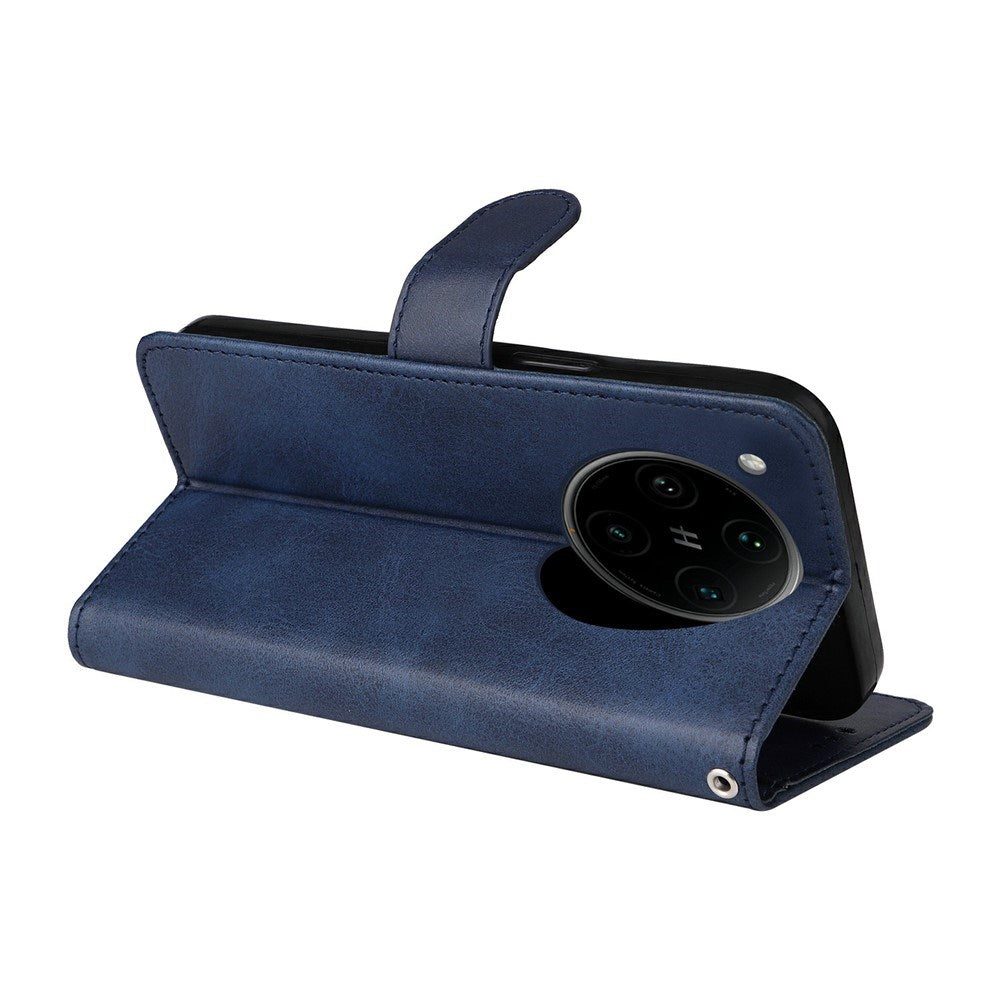 Motorola Edge 60 Neo / 50 Neo / ThinkPhone 25 EIDERWOOD Konstläder Fodral med Rem - Blå