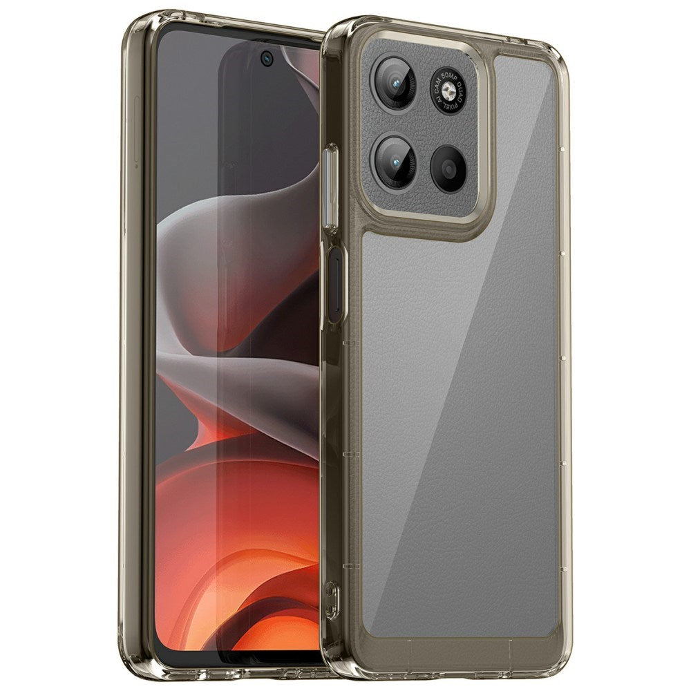 EIDERWOOD Motorola Moto G15 / G05 / E15 Hybrid Plast Skal - Genomskinlig / Grå