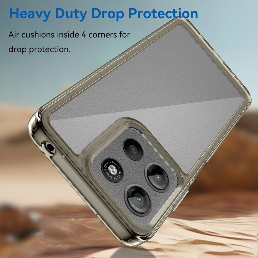 EIDERWOOD Motorola Moto G15 / G05 / E15 Hybrid Plast Skal - Genomskinlig / Grå