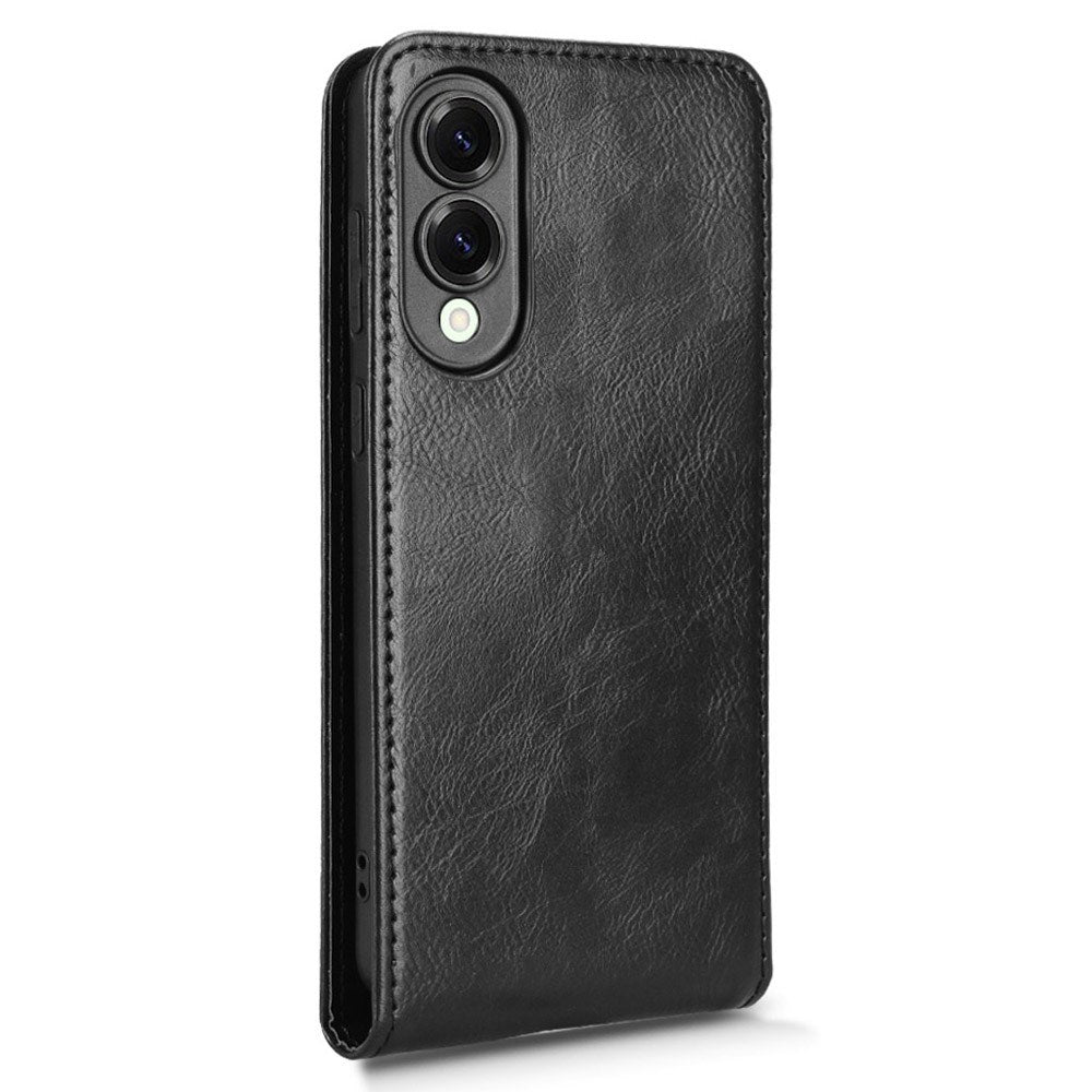 EIDERWOOD Samsung Galaxy S25 Edge Vertikalt Fodral med Korthållare - Svart