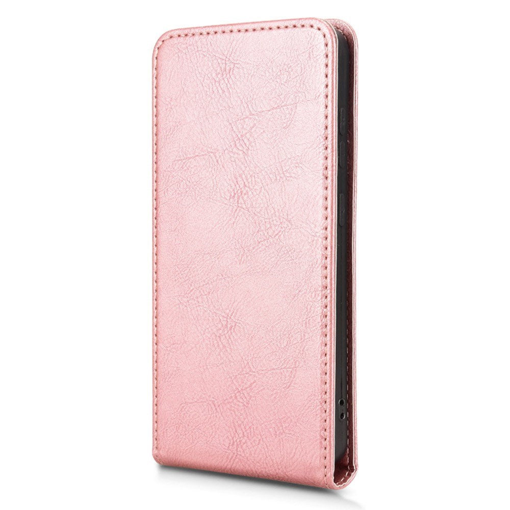 EIDERWOOD Samsung Galaxy S25 Edge Vertikalt Fodral med Korthållare - Rose Gold