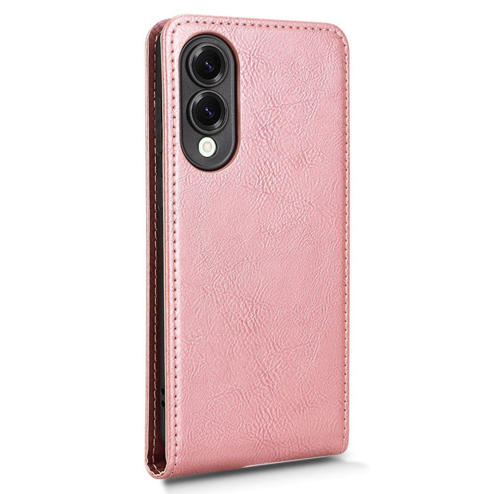 EIDERWOOD Samsung Galaxy S25 Edge Vertikalt Fodral med Korthållare - Rose Gold