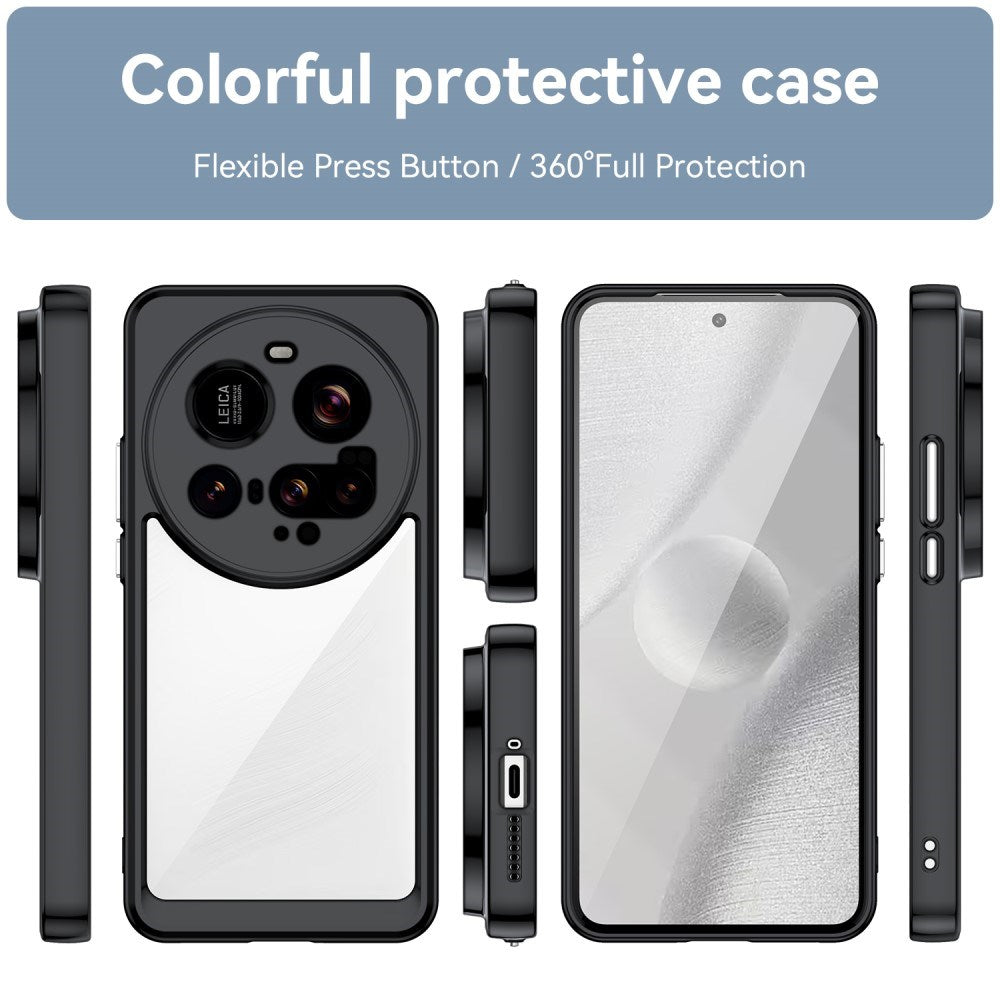 EIDERWOOD Xiaomi 15 Ultra Hybrid Plast Skal - Genomskinlig / Svart