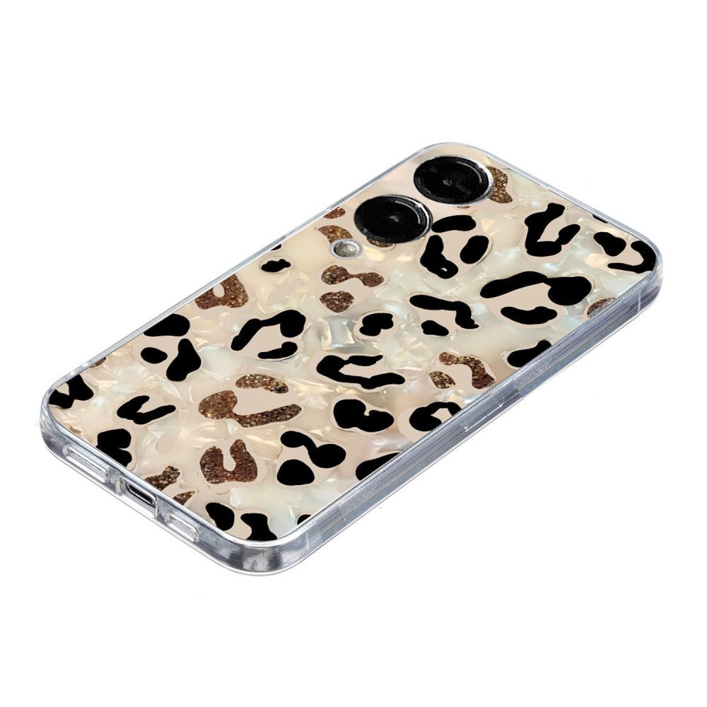 EIDERWOOD Samsung Galaxy S25 Edge Flexibel Plast Skal med Motiv - Genomskinlig / Leopard
