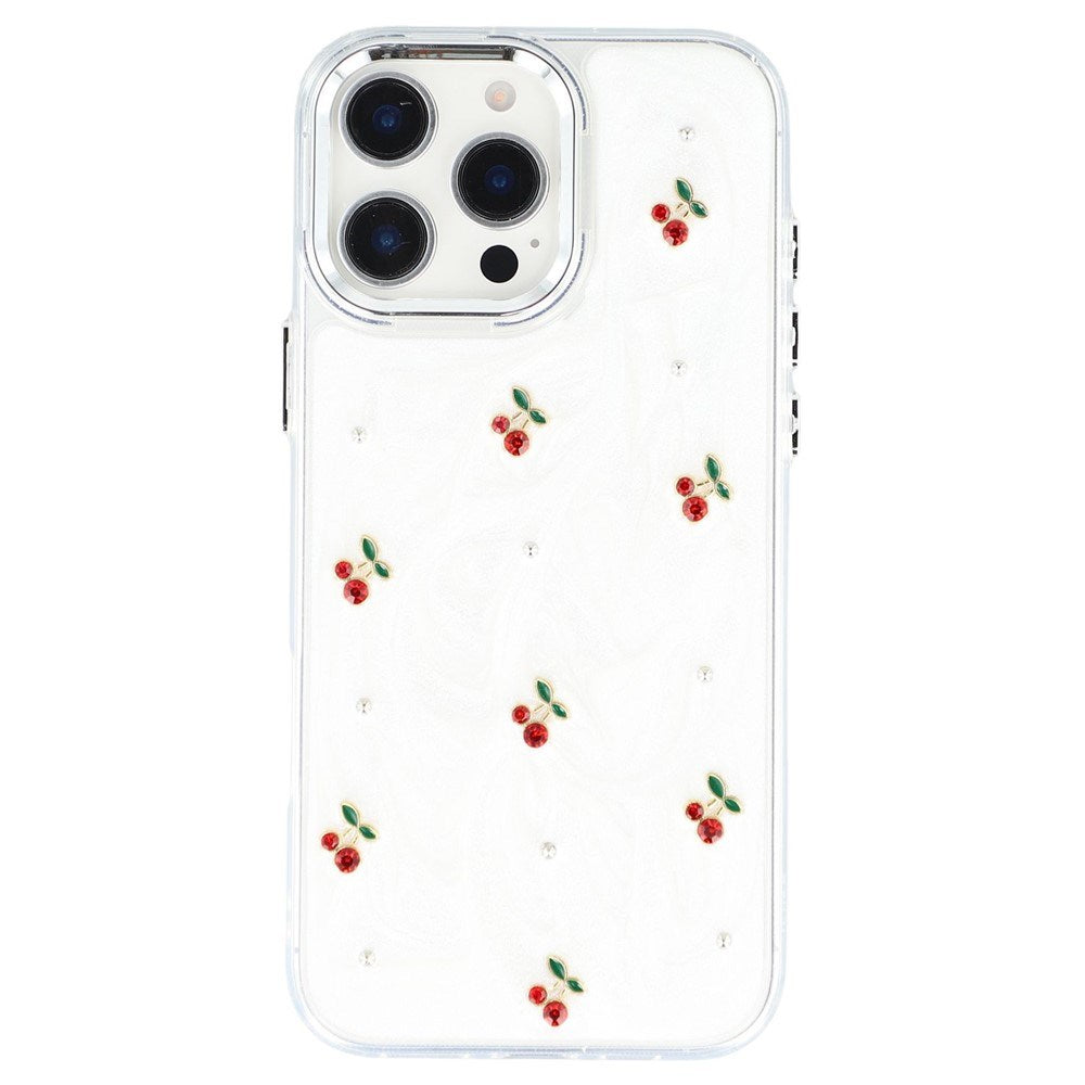 iPhone 16 Pro Max EIDERWOOD Hybrid Skal m. 3D Körsbär - Silver