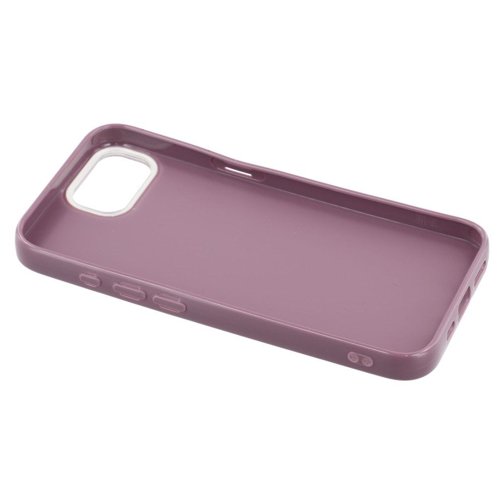 EIDERWOOD IPhone 16e Flexibelt Plast Skal med Glitter - Rosa