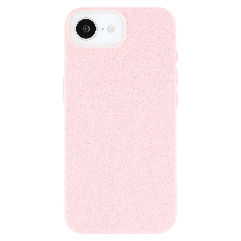 EIDERWOOD IPhone 16e Flexibelt Plast Skal med Glitter - Rosa