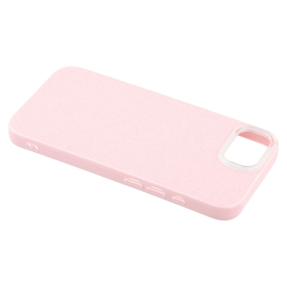 EIDERWOOD IPhone 16e Flexibelt Plast Skal med Glitter - Rosa