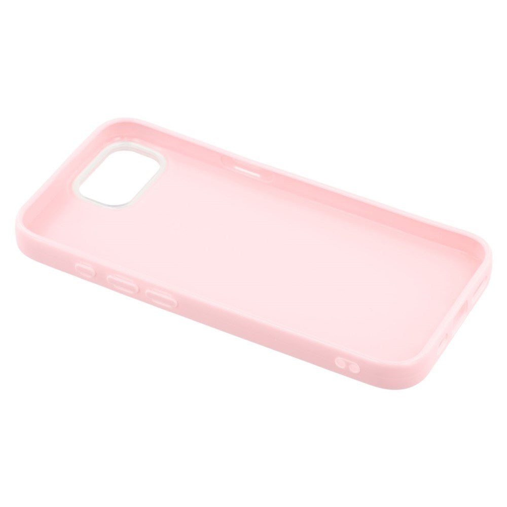 EIDERWOOD IPhone 16e Flexibelt Plast Skal med Glitter - Rosa