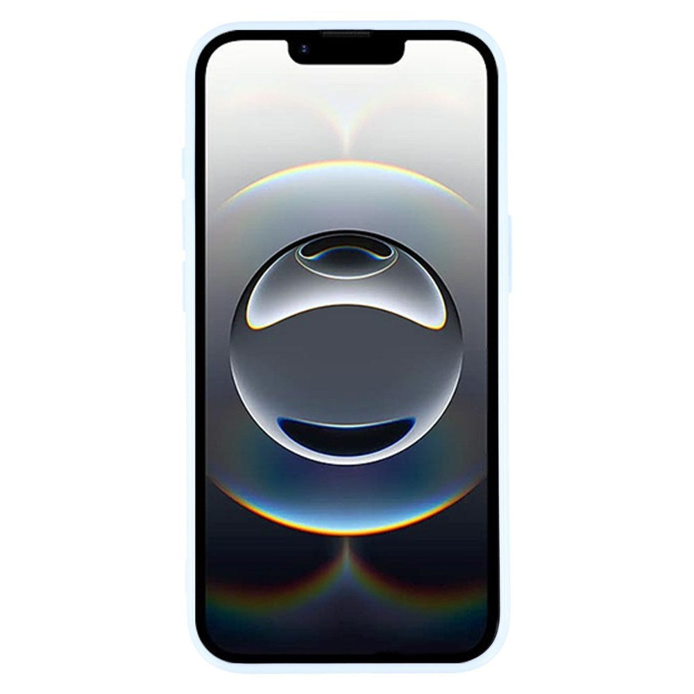 EIDERWOOD IPhone 16e Flexibelt Plast Skal med Glitter - Ljusblå