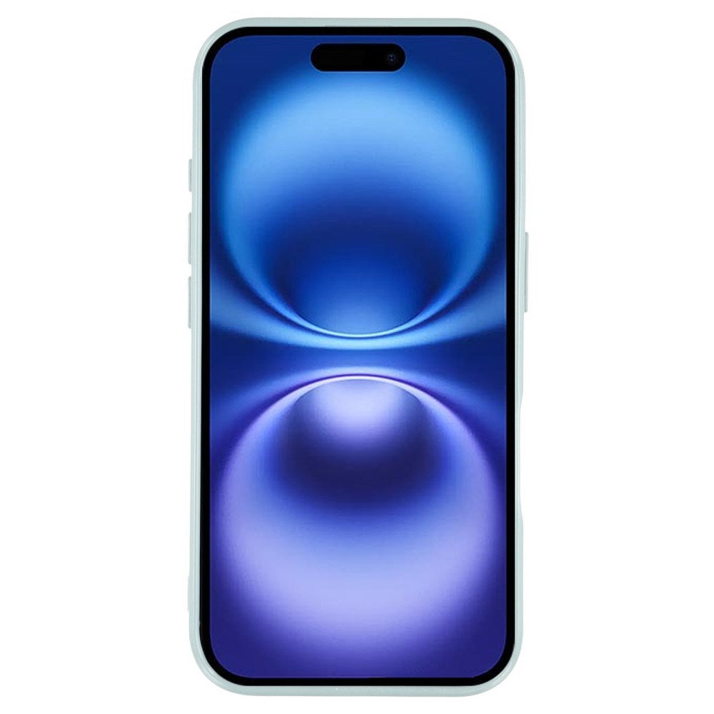 EIDERWOOD IPhone 16 Flexibelt Plast Skal med Glitter - Ljusgrön