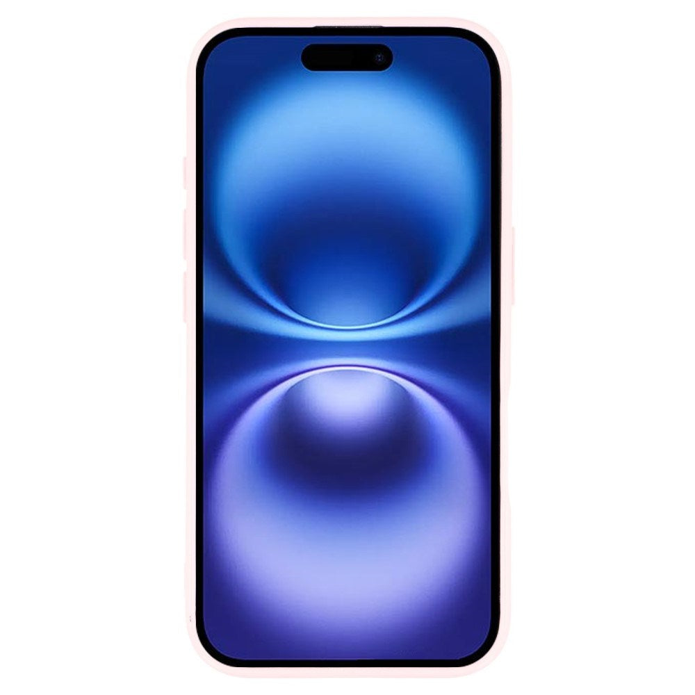 EIDERWOOD IPhone 16 Flexibelt Plast Skal med Glitter - Rosa