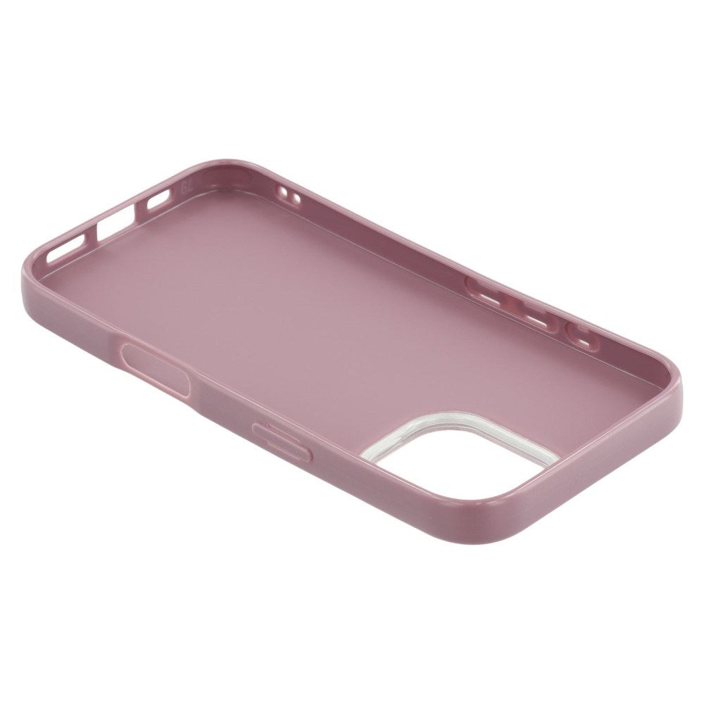 EIDERWOOD IPhone 16 Flexibelt Plast Skal med Glitter - Lila