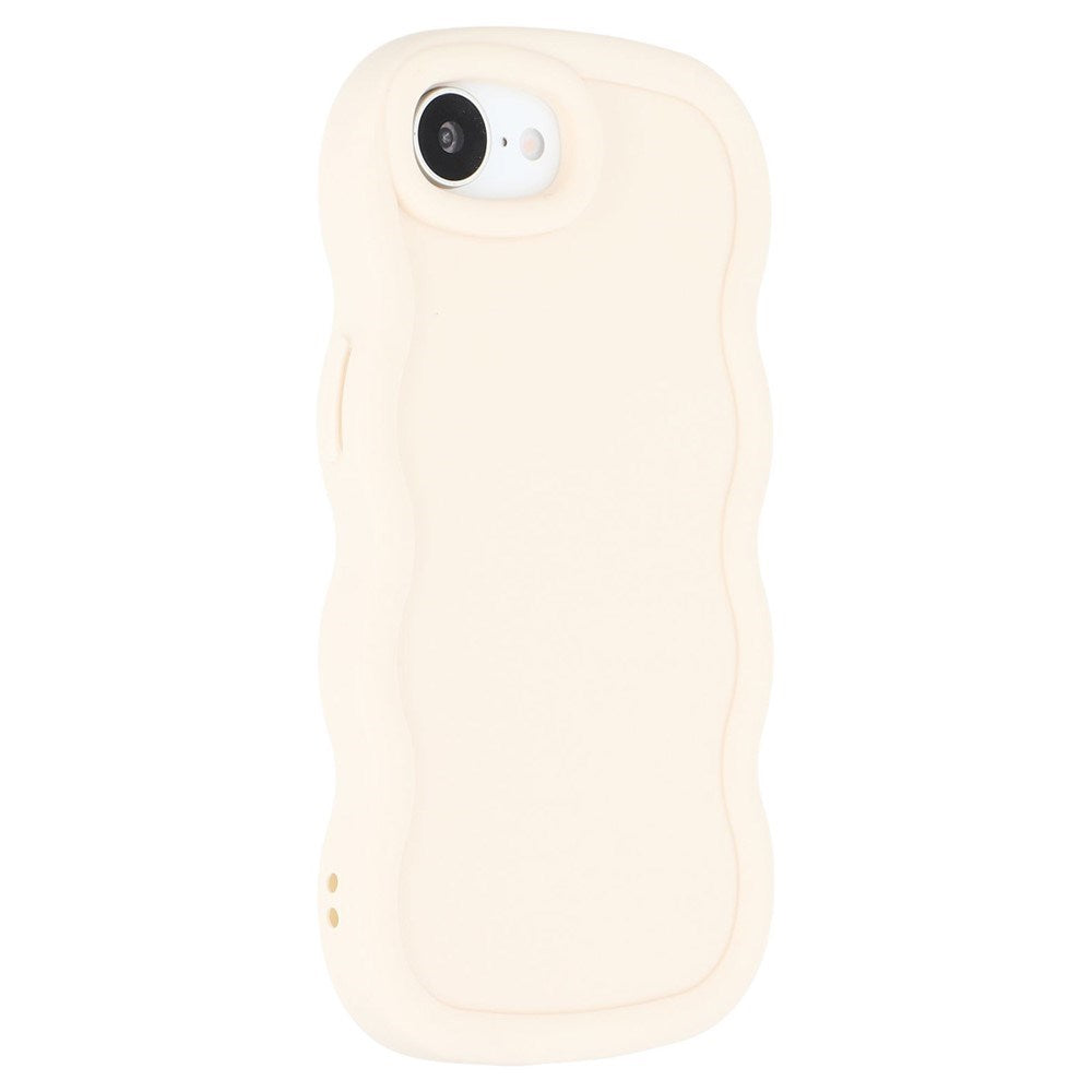 iPhone 17e / 16e EIDERWOOD Flexibelt Plast Wavy Skal - Vit