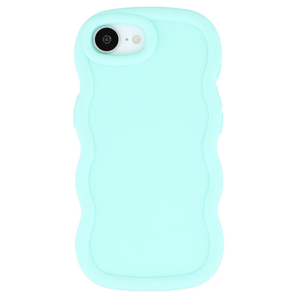 iPhone 17e / 16e EIDERWOOD Flexibelt Plast Wavy Skal - Blå