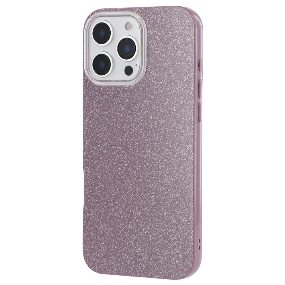 EIDERWOOD IPhone 16 Pro Flexibelt Plast Skal med Glitter - Lila