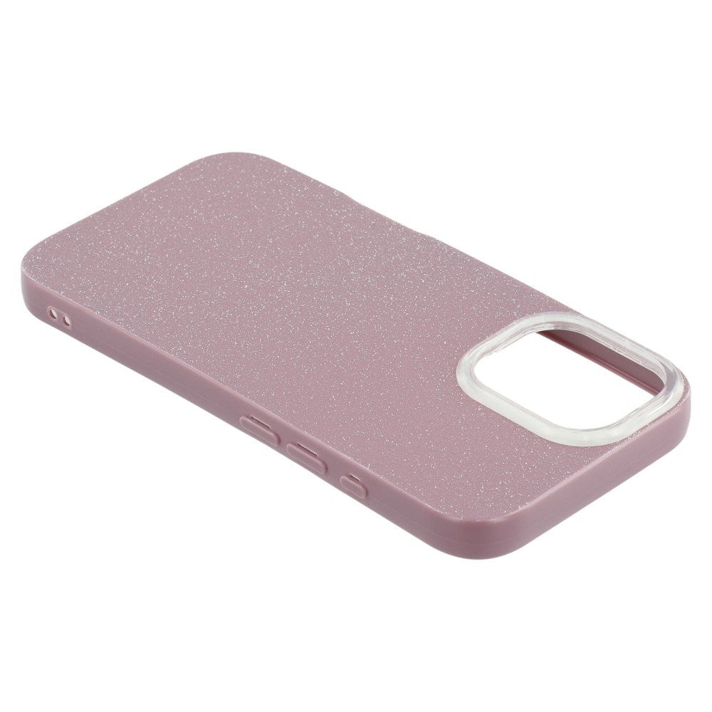 EIDERWOOD IPhone 16 Pro Flexibelt Plast Skal med Glitter - Lila