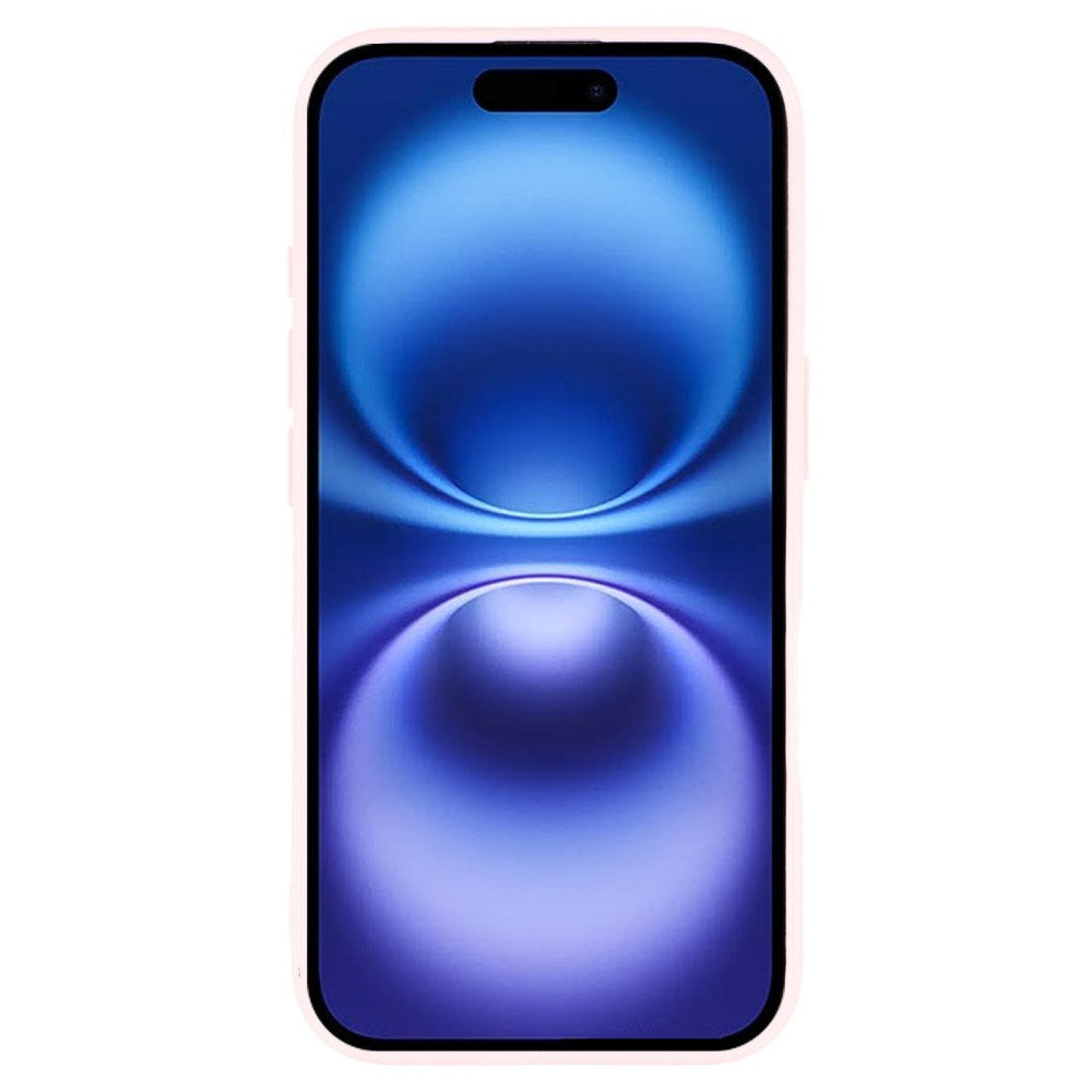 EIDERWOOD IPhone 16 Pro Flexibelt Plast Skal med Glitter - Rosa