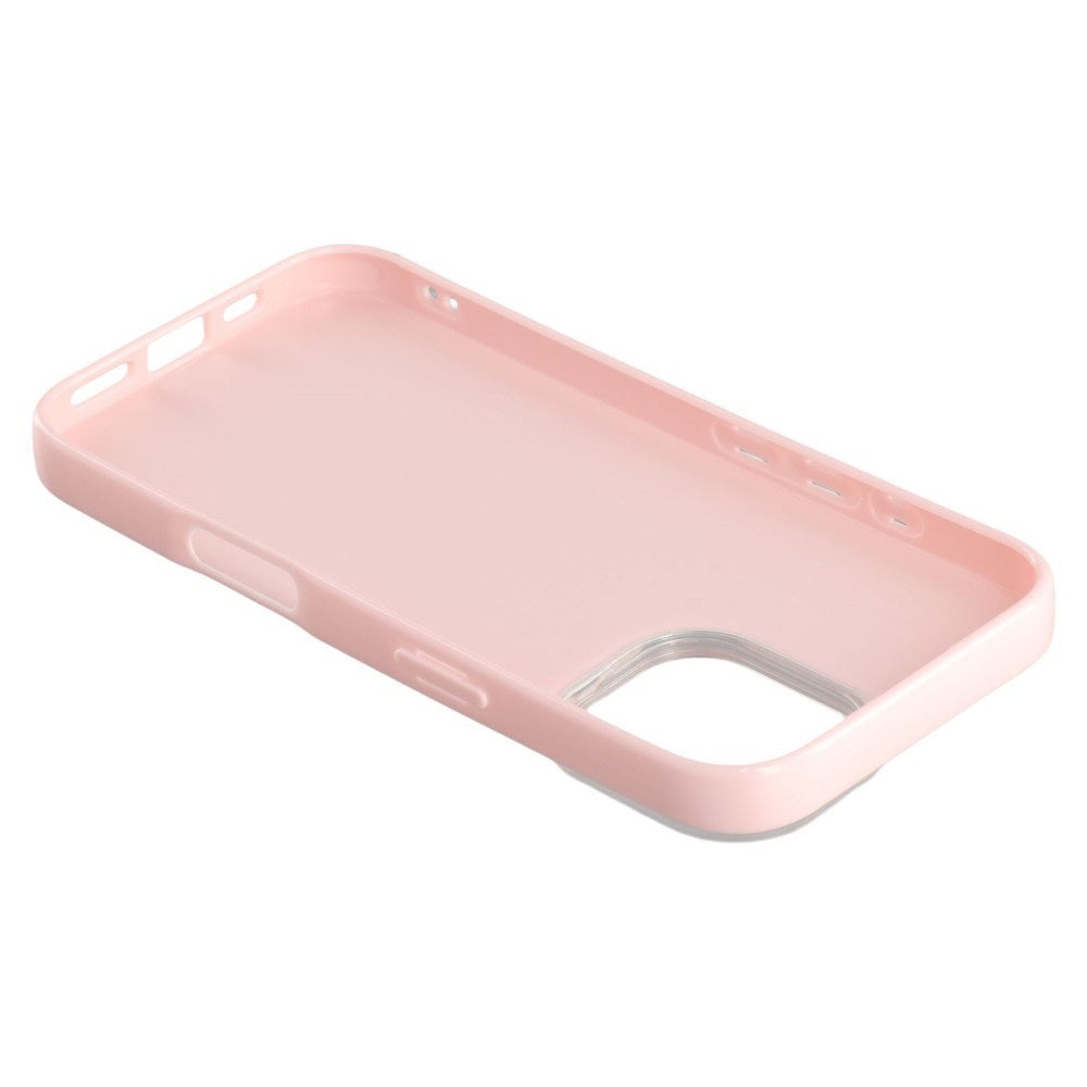 EIDERWOOD IPhone 16 Pro Flexibelt Plast Skal med Glitter - Rosa