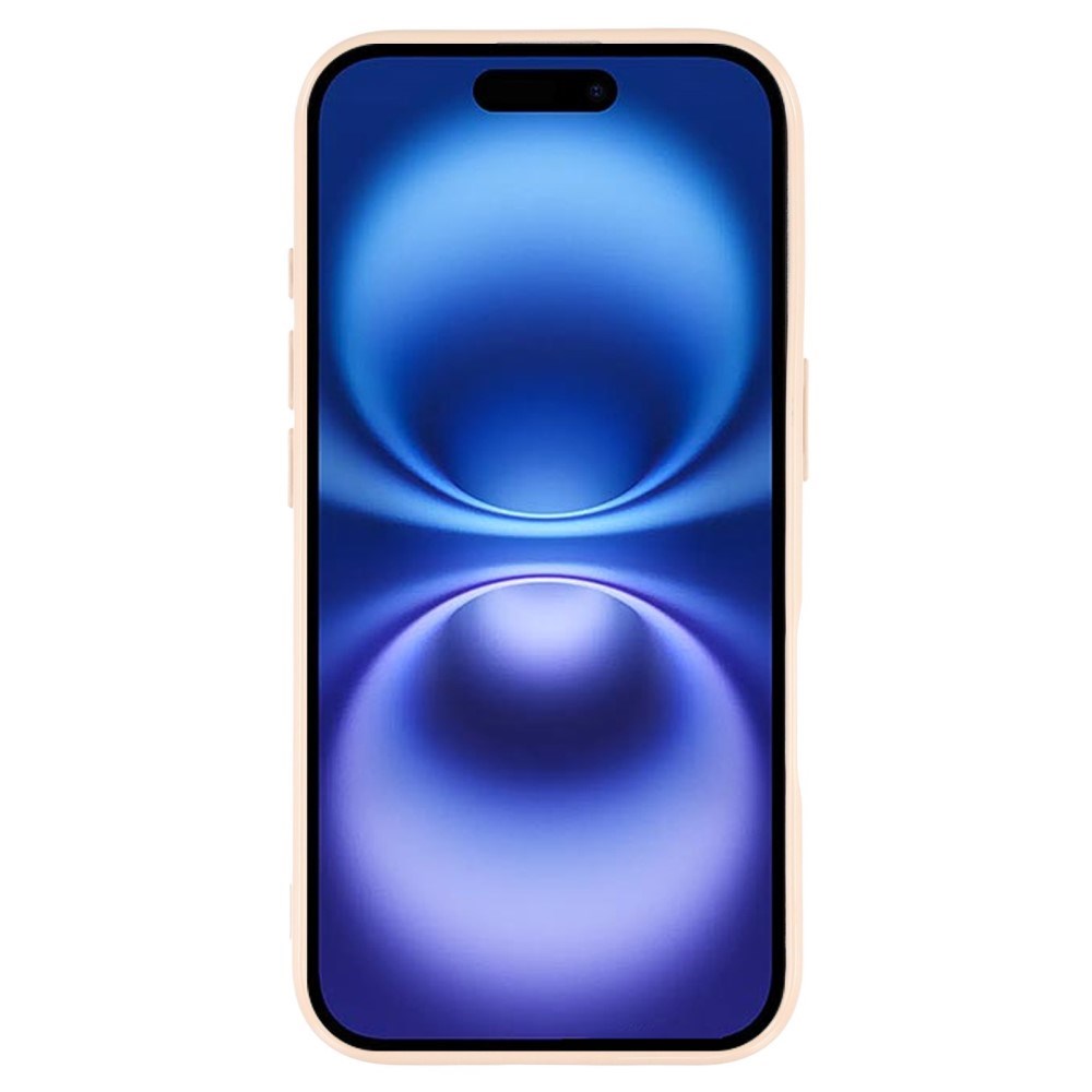 EIDERWOOD IPhone 16 Pro Flexibelt Plast Skal med Glitter - Beige