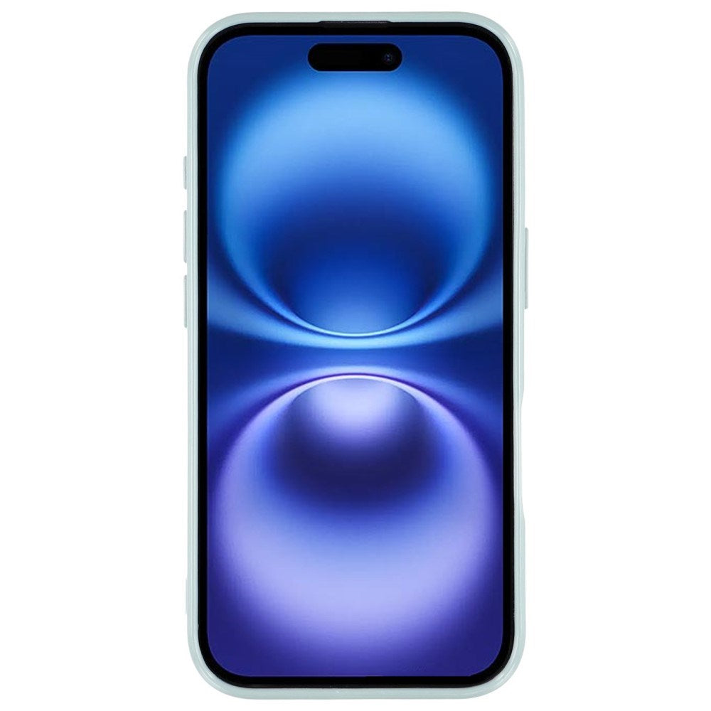 EIDERWOOD IPhone 16 Pro Flexibelt Plast Skal med Glitter - Ljusgrön