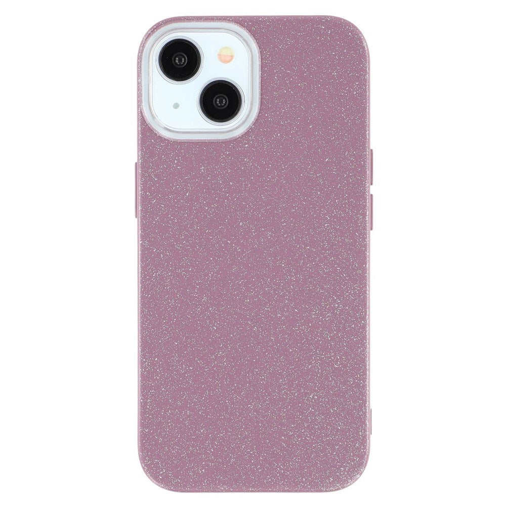 EIDERWOOD iPhone 14 / 13 Flexibelt Plast Skal m. Glitter - Lila