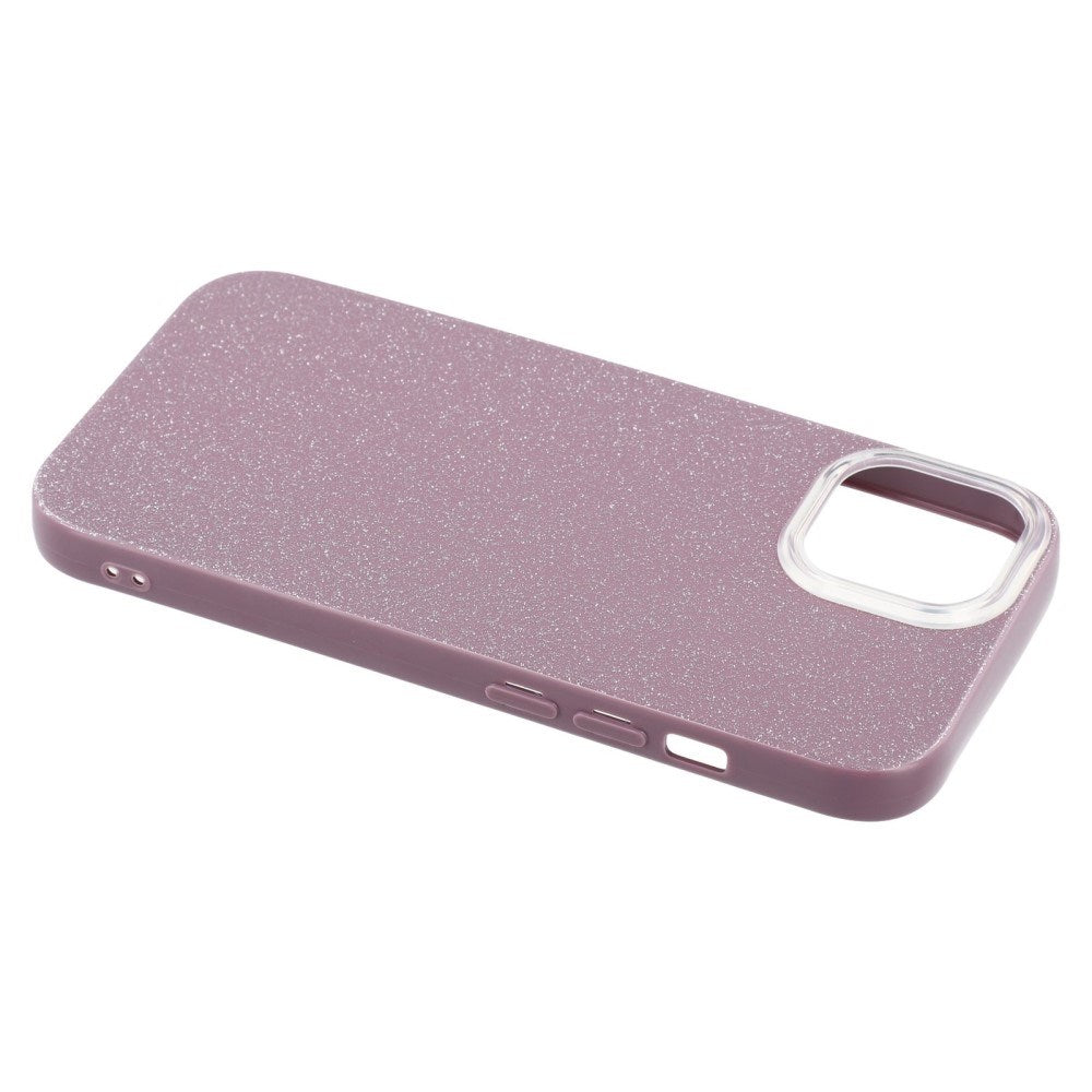 EIDERWOOD iPhone 14 / 13 Flexibelt Plast Skal m. Glitter - Lila