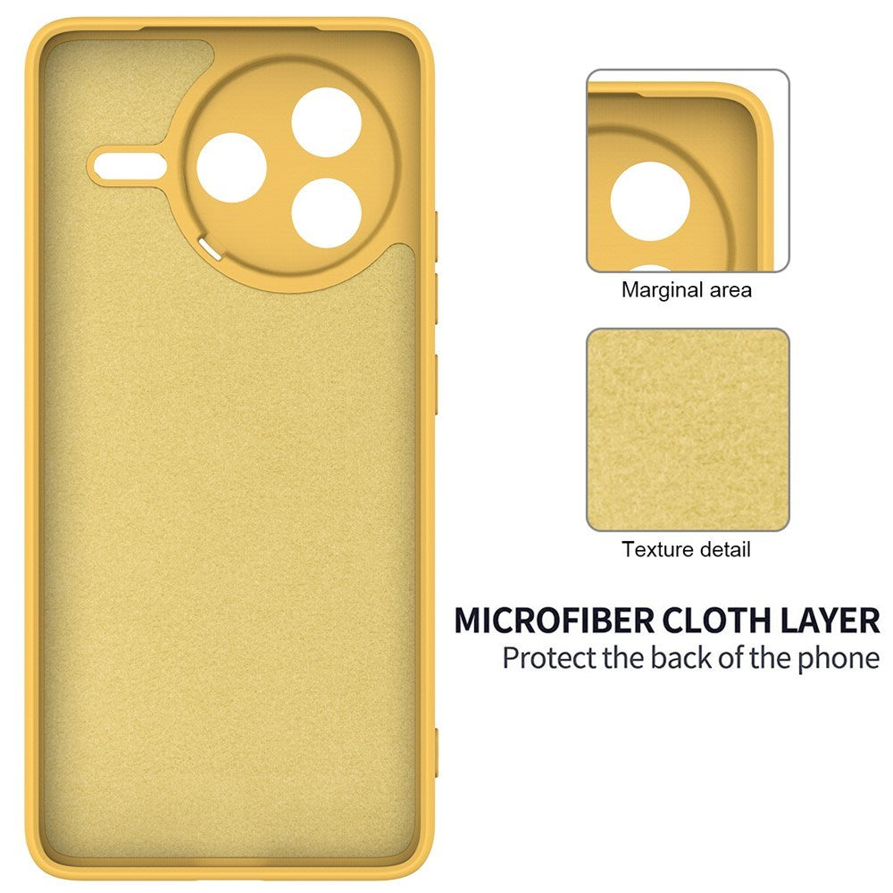 Xiaomi Poco F7 Pro EIDERWOOD Silikon Skal m. Rem - Gul