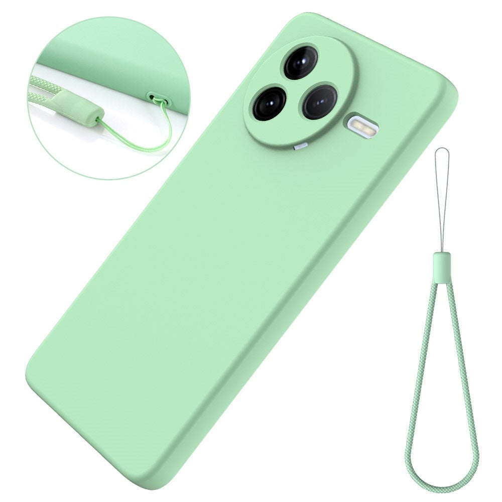 Xiaomi Poco F7 Pro EIDERWOOD Silikon Skal m. Rem - Grön