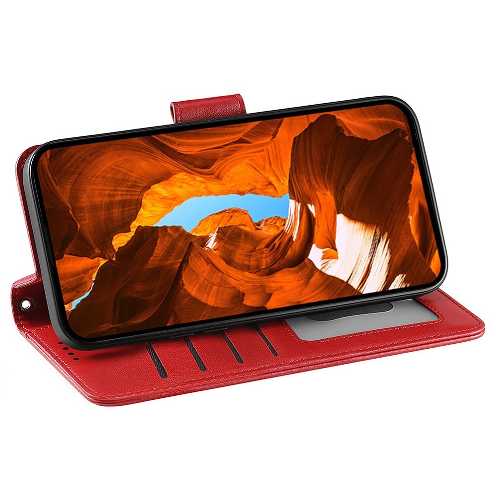 EIDERWOOD Xiaomi 15 Ultra Konstläder Flip Fodral - Röd