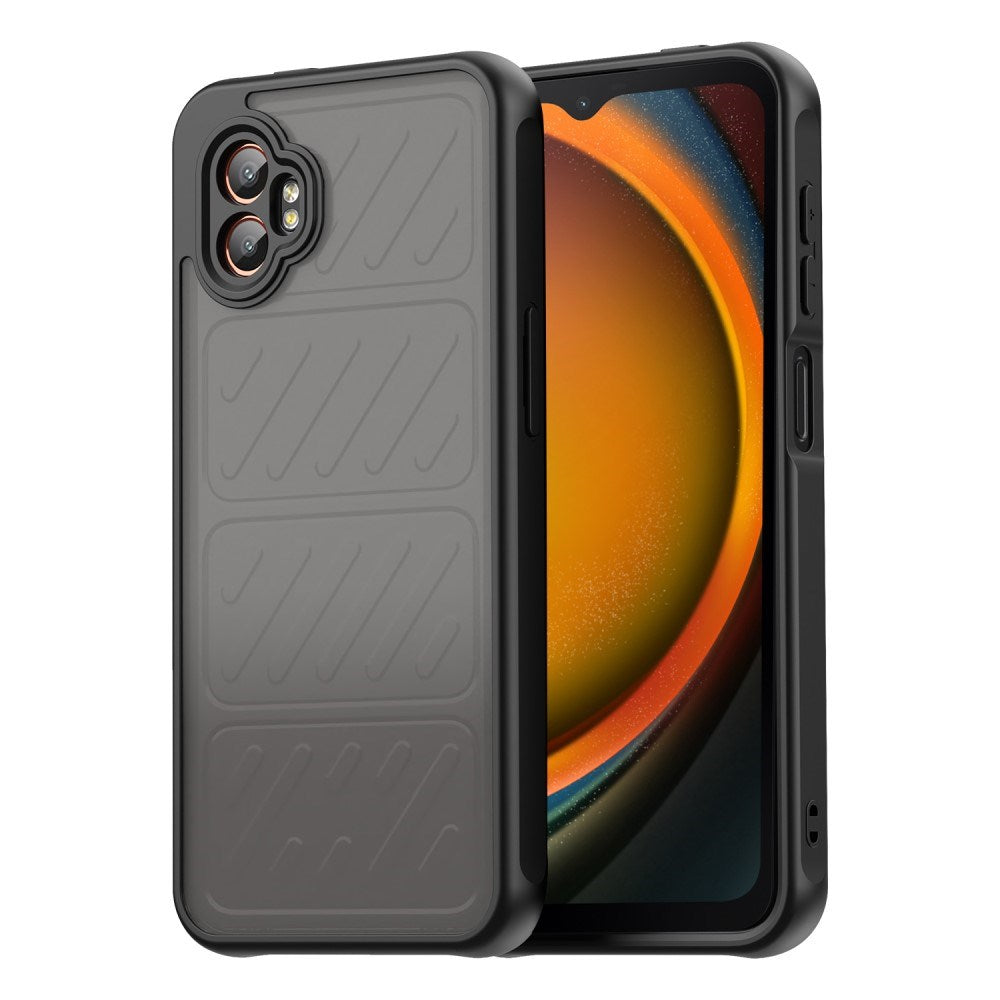 EIDERWOOD Samsung Galaxy Xcover 7 Pro Hybrid Plast Skal med Matt Baksida - Genomskinlig / Svart