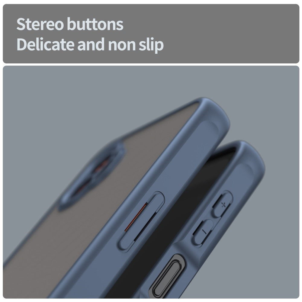 EIDERWOOD Samsung Galaxy Xcover 7 Pro Hybrid Plast Skal med Matt Baksida - Genomskinlig / Blå