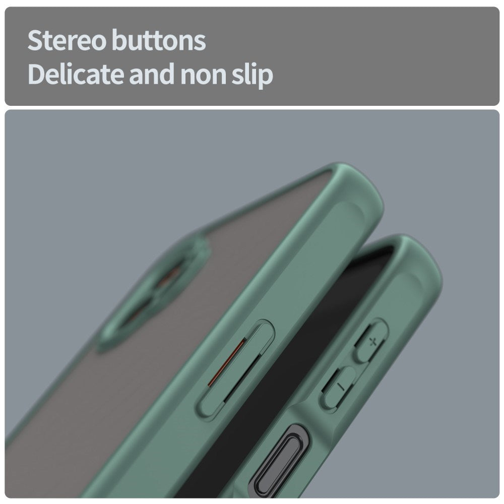 EIDERWOOD Samsung Galaxy Xcover 7 Pro Hybrid Plast Skal med Matt Baksida - Genomskinlig / Grön