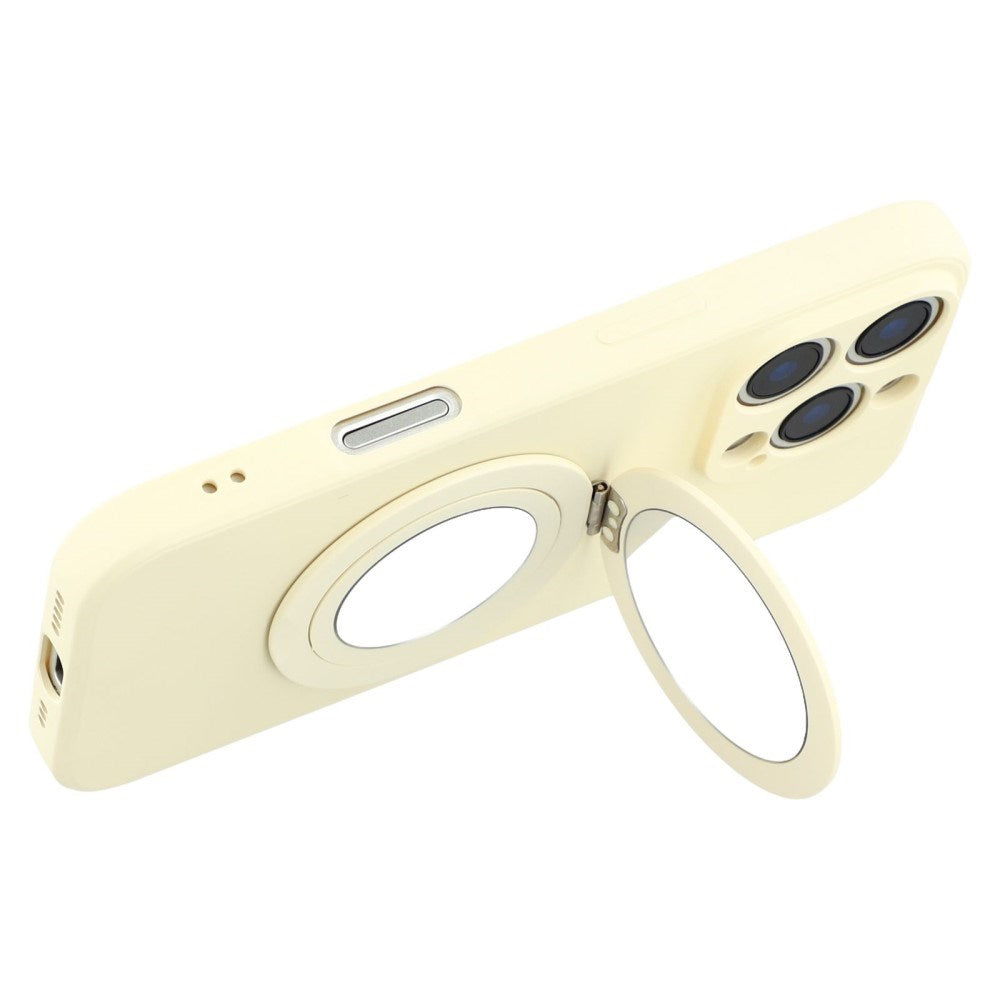 EIDERWOOD iPhone 16 Pro Hybrid Skal inkl. Stöd med Sparkstöd Spegel - Vit