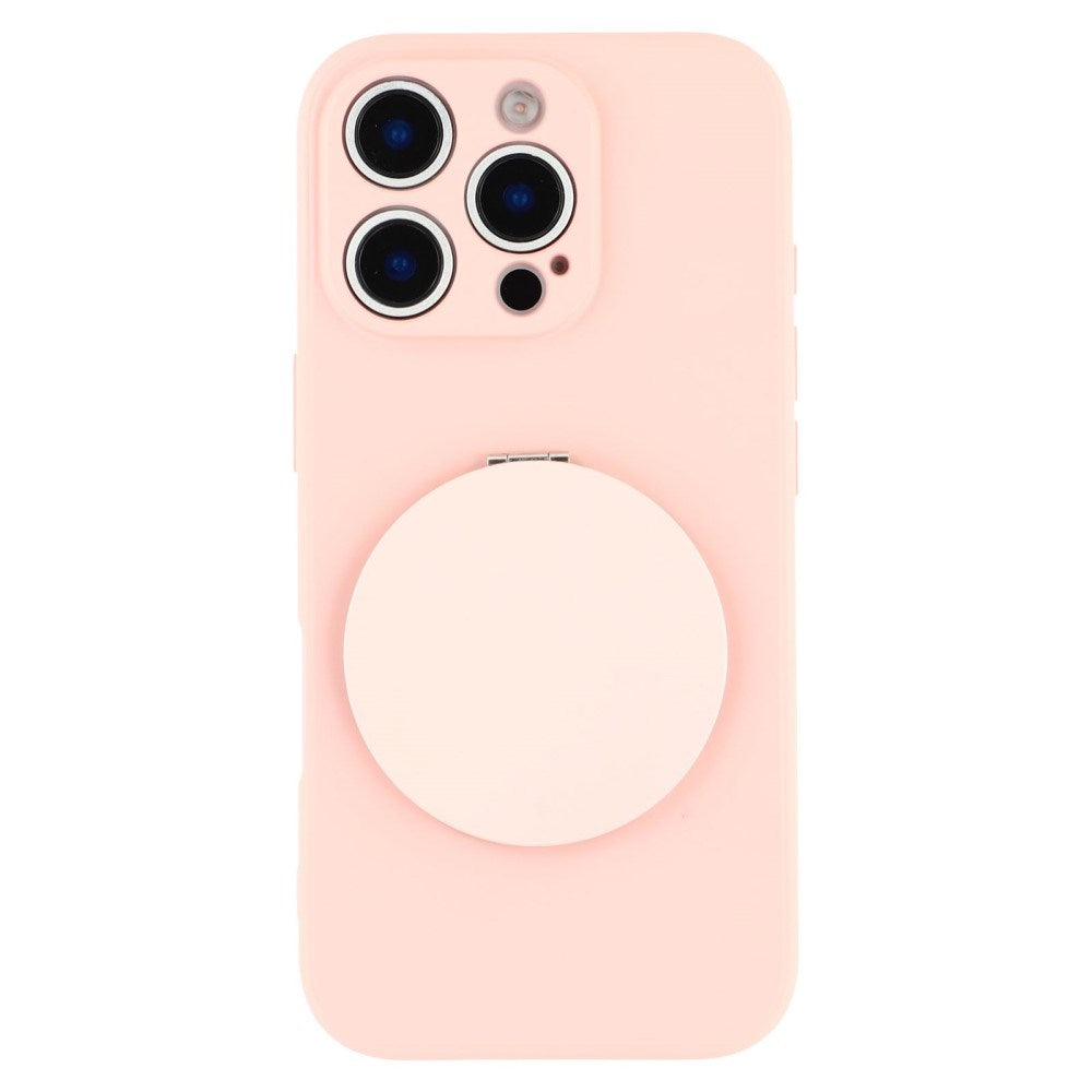 EIDERWOOD iPhone 16 Pro Hybrid Skal inkl. Stöd med Sparkstöd Spegel - Rosa