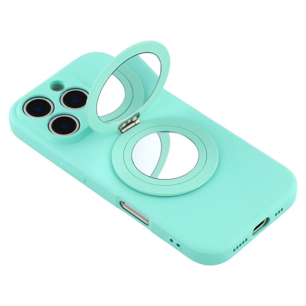 EIDERWOOD iPhone 16 Pro Hybrid Skal inkl. Stöd med Sparkstöd Spegel - Neongrön