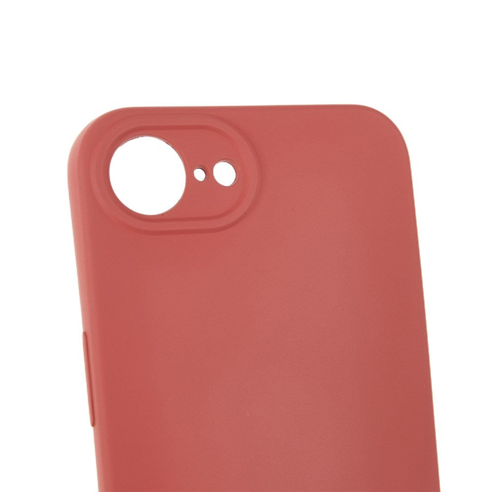 iPhone 17e / 16e EIDERWOOD Fodrat Flexibelt Plast Skal m. Rem - Mörkröd
