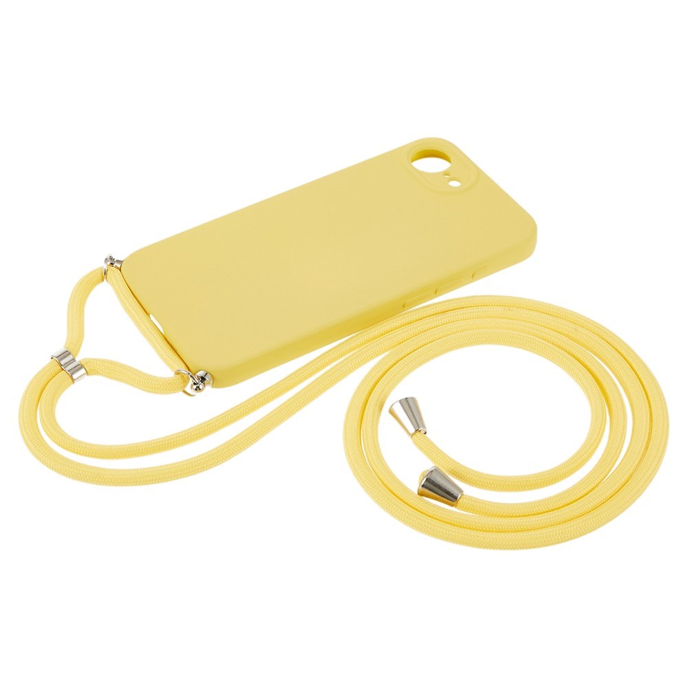 iPhone 17e / 16e EIDERWOOD Fodrat Flexibelt Plast Skal m. Rem - Gul