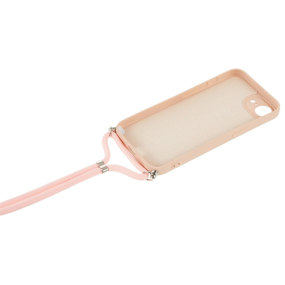 iPhone 17e / 16e EIDERWOOD Fodrat Flexibelt Plast Skal m. Rem - Rosa