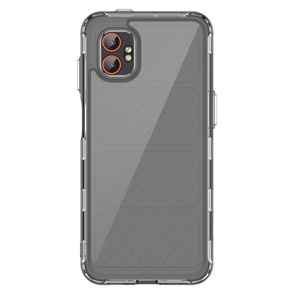 EIDERWOOD Samsung Galaxy Xcover 7 Pro 2-i-1 Set Flexibelt Plast Skal med Härdat Glas Skärmskydd - Genomskinlig