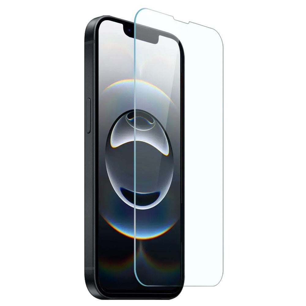 NORTHJO iPhone 16e 2-i-1 Skyddspaket med Stötabsorberande Flexibelt Plast Skal & Härdat Skärmskyddsglas - Genomskinlig