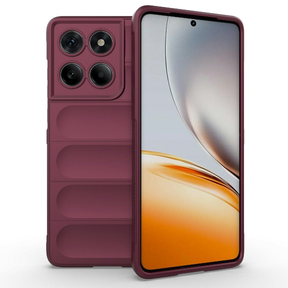 EIDERWOOD Motorola Edge 60 Fusion Flexibelt Plast Skal - Mörkröd