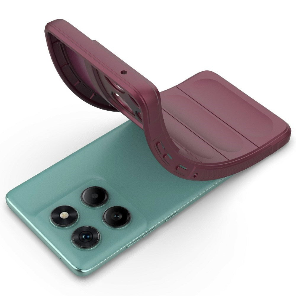 EIDERWOOD Motorola Edge 60 Fusion Flexibelt Plast Skal - Mörkröd