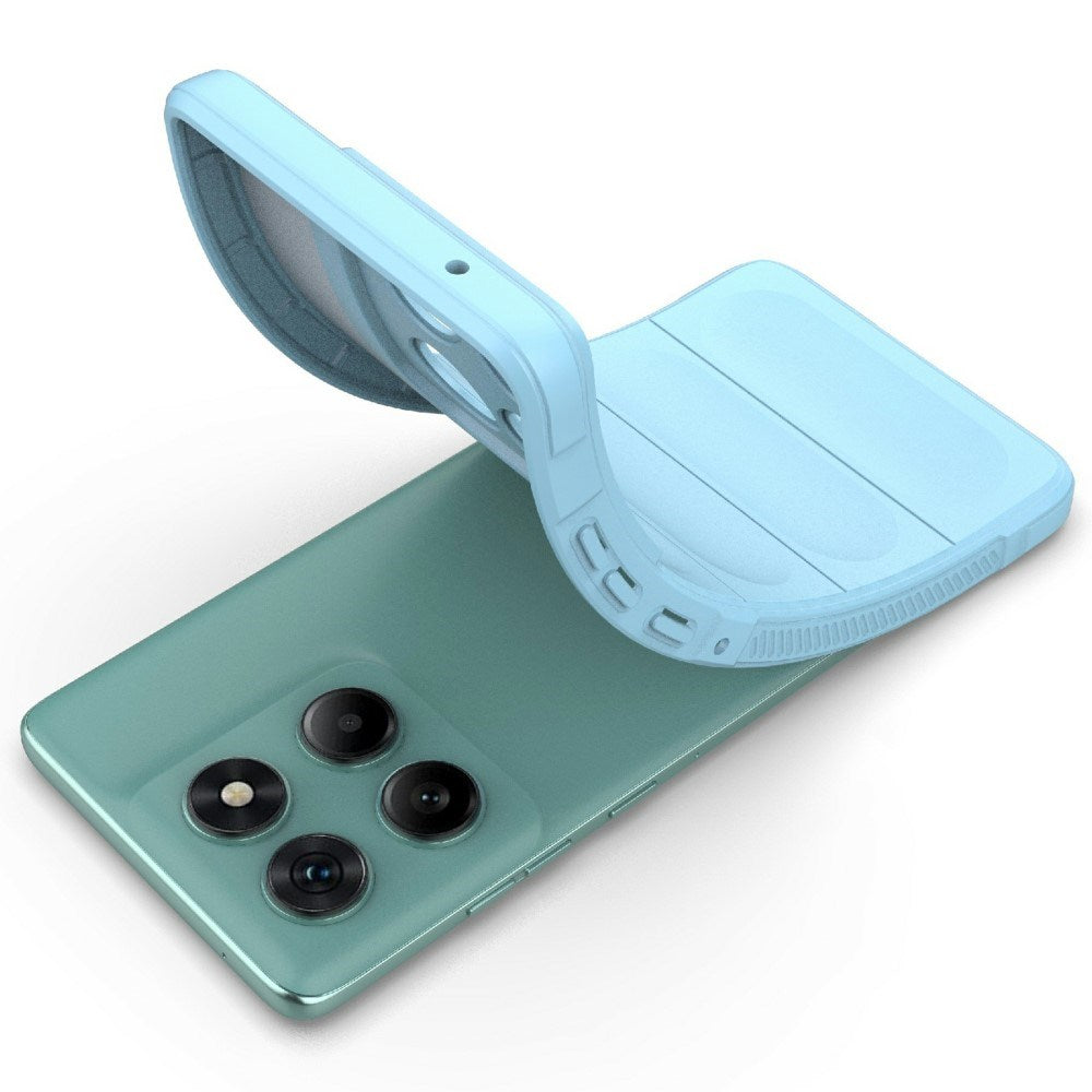 EIDERWOOD Motorola Edge 60 Fusion Flexibelt Plast Skal - Ljusblå